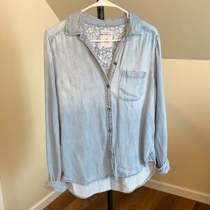 Women’s chambray button up shirt